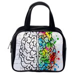 Brain Mind Psychology Idea Drawing Short Overalls Classic Handbag (One Side) Front