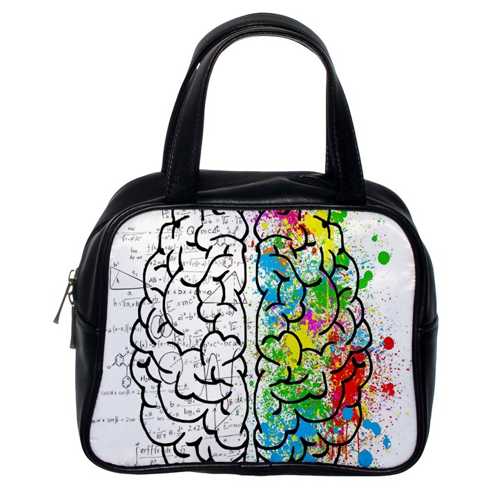 Brain Mind Psychology Idea Drawing Short Overalls Classic Handbag (One Side)