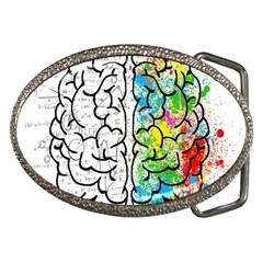 Brain Mind Psychology Idea Drawing Short Overalls Belt Buckles by Azkajaya