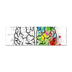 Brain Mind Psychology Idea Drawing Short Overalls Sticker Bumper (100 Pack)