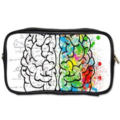 Brain Mind Psychology Idea Drawing Short Overalls Toiletries Bag (one Side) by Azkajaya