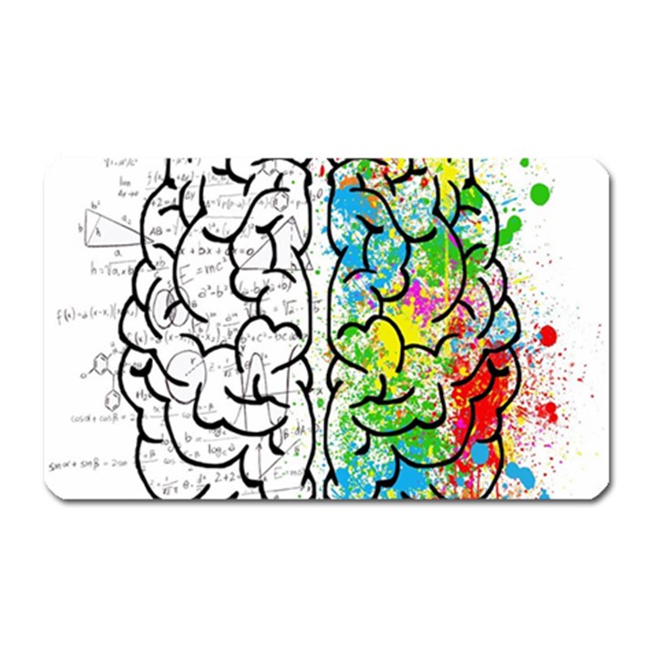 Brain Mind Psychology Idea Drawing Short Overalls Magnet (Rectangular)