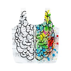 Brain Mind Psychology Idea Drawing Short Overalls Full Print Recycle Bag (m)