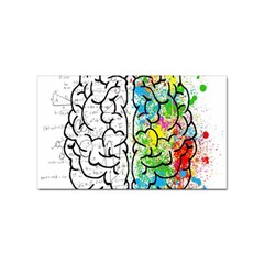 Brain Mind Psychology Idea Drawing Short Overalls Sticker Rectangular (10 Pack) by Azkajaya