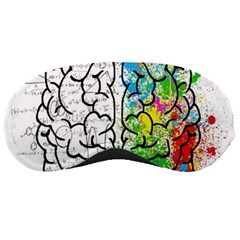 Brain Mind Psychology Idea Drawing Short Overalls Sleep Mask