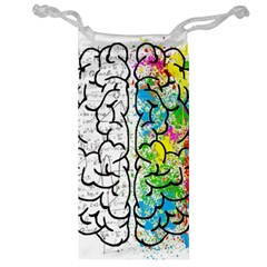 Brain Mind Psychology Idea Drawing Short Overalls Jewelry Bag by Azkajaya