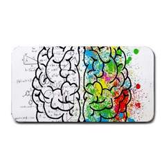 Brain Mind Psychology Idea Drawing Short Overalls Medium Bar Mat by Azkajaya