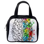 Brain Mind Psychology Idea Drawing Short Overalls Classic Handbag (Two Sides) Back