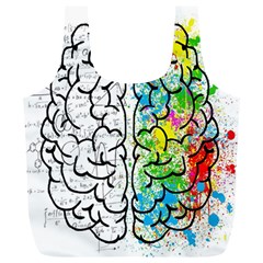 Brain Mind Psychology Idea Drawing Short Overalls Full Print Recycle Bag (xl)