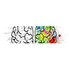 Brain Mind Psychology Idea Drawing Short Overalls Oblong Satin Scarf (16  X 60 )