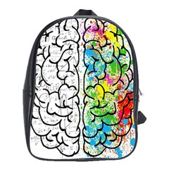 Brain Mind Psychology Idea Drawing Short Overalls School Bag (xl)