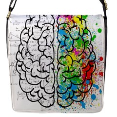 Brain Mind Psychology Idea Drawing Short Overalls Flap Closure Messenger Bag (s) by Azkajaya