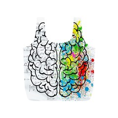 Brain Mind Psychology Idea Drawing Short Overalls Full Print Recycle Bag (s)