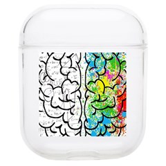 Brain Mind Psychology Idea Drawing Short Overalls Soft Tpu Airpods 1/2 Case by Azkajaya