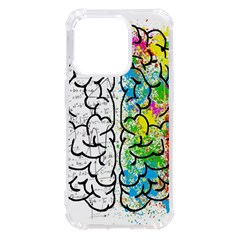 Brain Mind Psychology Idea Drawing Short Overalls Iphone 14 Pro Tpu Uv Print Case by Azkajaya