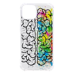 Brain Mind Psychology Idea Drawing Short Overalls Iphone 13 Tpu Uv Print Case by Azkajaya