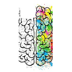 Brain Mind Psychology Idea Drawing Short Overalls Iphone 14 Black Uv Print Case by Azkajaya