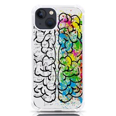 Brain Mind Psychology Idea Drawing Short Overalls Iphone 13 Tpu Uv Print Case by Azkajaya