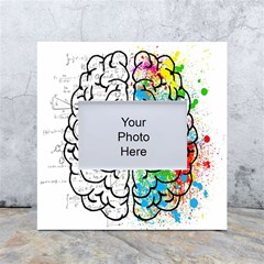 Brain Mind Psychology Idea Drawing Short Overalls White Box Photo Frame 4  X 6  by Azkajaya