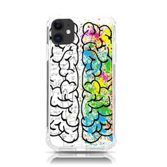 Brain Mind Psychology Idea Drawing Short Overalls Iphone 11 Tpu Uv Print Case by Azkajaya