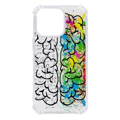 Brain Mind Psychology Idea Drawing Short Overalls Iphone 13 Pro Tpu Uv Print Case by Azkajaya