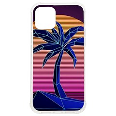 Abstract 3d Art Holiday Island Palm Tree Pink Purple Summer Sunset Water Iphone 12/12 Pro Tpu Uv Print Case by Cemarart