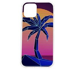 Abstract 3d Art Holiday Island Palm Tree Pink Purple Summer Sunset Water Iphone 12 Pro Max Tpu Uv Print Case by Cemarart