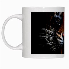 Tiger Angry Nima Face Wild White Mug by Cemarart