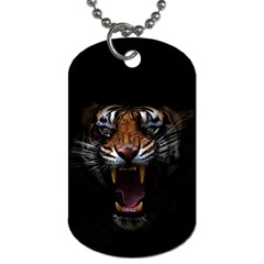 Tiger Angry Nima Face Wild Dog Tag (two Sides) by Cemarart