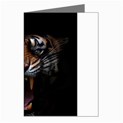 Tiger Angry Nima Face Wild Greeting Cards (pkg Of 8) by Cemarart