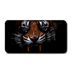 Tiger Angry Nima Face Wild Medium Bar Mat by Cemarart