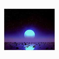 Sunset Colorful Nature Night Purple Star Small Glasses Cloth