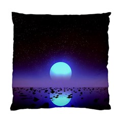 Sunset Colorful Nature Night Purple Star Standard Cushion Case (one Side) by Cemarart