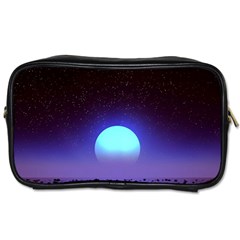 Sunset Colorful Nature Night Purple Star Toiletries Bag (one Side) by Cemarart