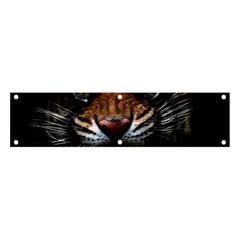 Tiger Angry Nima Face Wild Banner And Sign 4  X 1  by Cemarart