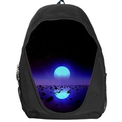 Sunset Colorful Nature Night Purple Star Backpack Bag by Cemarart