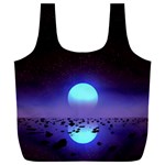 Sunset Colorful Nature Night Purple Star Full Print Recycle Bag (XXXL) Front