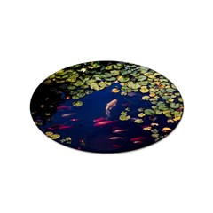 Koi Fish Carp Sticker Oval (100 Pack) by Cemarart