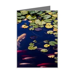 Koi Fish Carp Mini Greeting Card by Cemarart