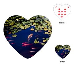 Koi Fish Carp Playing Cards Single Design (heart) by Cemarart