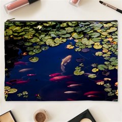 Koi Fish Carp Cosmetic Bag (xxxl) by Cemarart