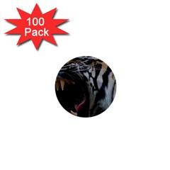 Angry Tiger Roar 1  Mini Buttons (100 Pack)  by Cemarart