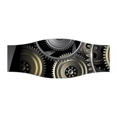 Abstract Style Gears Gold Silver Stretchable Headband by Cemarart