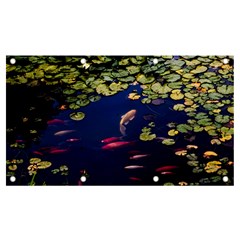 Koi Fish Carp Banner And Sign 7  X 4  by Cemarart