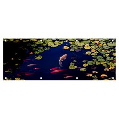 Koi Fish Carp Banner And Sign 8  X 3  by Cemarart