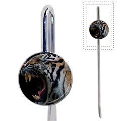 Angry Tiger Roar Book Mark by Cemarart