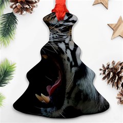 Angry Tiger Roar Ornament (christmas Tree)  by Cemarart