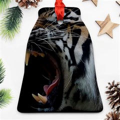 Angry Tiger Roar Bell Ornament (two Sides) by Cemarart