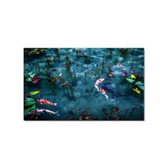 Fish Koi Carp Sticker Rectangular (100 Pack) by Cemarart