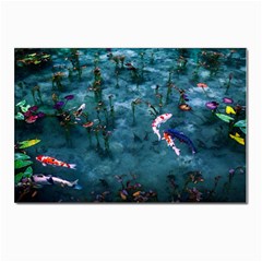 Fish Koi Carp Postcards 5  X 7  (pkg Of 10) by Cemarart